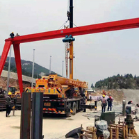 Pont roulant monopoutre durable de 8 tonnes pour l'approvisionnement en matériaux en atelier industriel, offrant des performances de levage stables