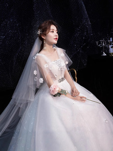 Nuovo <span class=keywords><strong>abito</strong></span> da <span class=keywords><strong>sposa</strong></span> <span class=keywords><strong>madre</strong></span> con allacciatura da donna a vita alta - Product Image 3
