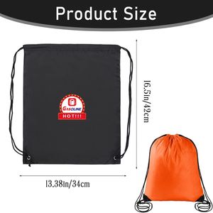 Sinh Thái Thân Thiện Với Biểu Tượng Tùy Chỉnh Đồng Bằng Mang Theo Quà Tặng Thể Thao Polyester Dây Kéo Ba Lô Túi Cho Phòng Tập Thể Dục - Product Image 2