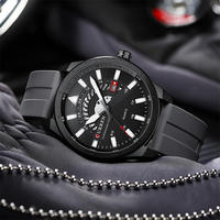 Montre de luxe pour homme, sport et affaires, mouvement Seiko 8421, 22 mm, étanche, lumineuse, calendrier, bracelet silicone, élégante et tendance