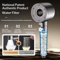 Pommeau de Douche Personnalisé de Haute Qualité avec Filtre, 5 Types de Jets, Économiseur d'Eau avec Filtration Anti-Bactéries et Métaux Lourds
