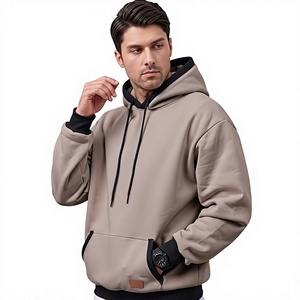 Sudaderas con Capucha Personalizadas con Logotipo, de Alta Calidad, 300 GSM, Forro Polar Grueso de Poliéster/Algodón, Cuello en V, para Hombre, Ropa de Calle de Invierno - Product Image 1
