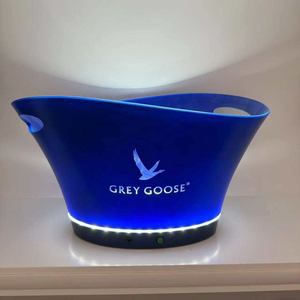 Thực tế Hot Bán Led <span class=keywords><strong>Ice</strong></span> xô Logo hiện đại sang trọng PS <span class=keywords><strong>PP</strong></span> <span class=keywords><strong>Ice</strong></span> xô nước giải khát bồn Led <span class=keywords><strong>Ice</strong></span> xô cho Đảng - Product Image 2