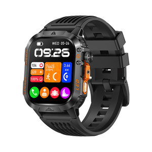 Factory Wholesale 2026 HT46 Men Outdoor Smart Watch 2.01 Screen 1200mAh Large Battery <b>LED</b> Flashlight IP68 Waterproof Smartwatch - Product Image 2