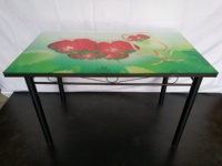 Métal et verre table à manger ensemble pour meubles de salle à manger avec chaise de salle à manger 6 pièces ou 4 pièces