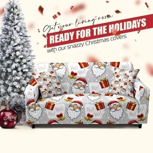<span class=keywords><strong>Funda</strong></span> de <span class=keywords><strong>Sofá</strong></span> Moderna con Estampado Geométrico Navideño, de Alta Calidad, Elástica, Lavable a Máquina, Gran Venta - Product Image 5