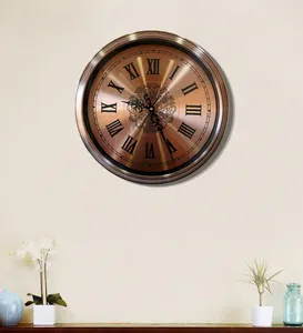 นาฬิกาแขวนผนังโลหะดีไซน์สวยงามเหนือกาลเวลาพร้อมกรอบโลหะทนทานสำหรับตกแต่งผนังในบ้านหรือพื้นที่เชิงพาณิชย์ - Product Image 3