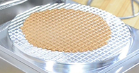 Nouvelle machine à snacks, machine à gaufres et cornets de crème glacée numérique, antiadhésive, portable, facile à utiliser, 220-240V