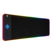 Tapis de souris ergonomique personnalisé avec support pour téléphone portable à chargement sans fil, dessin animé RGB, repose-poignet, tapis de souris pour jeux, pour le bureau et la maison