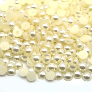 Factory Wholesale Price Orange ABS Pearl <strong>Beads</strong> Half Round Pearls Flatback <strong>Beads</strong> Loose Imitation Pearl - Product Image 6