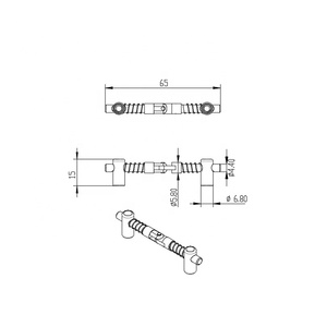 Trung Quốc RoHS OEM 90 độ trung tâm 2020 có thể điều chỉnh góc kết nối cho 20x20 t khe cắm nhôm đùn #5219 - Product Image 2