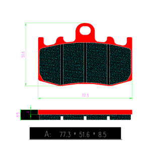 Pastillas de fricción de freno delantero para motocicleta BMW R850 RT R1100 S <span class=keywords><strong>GS</strong></span> R21 R1150 <span class=keywords><strong>K1200</strong></span> 1300 R1200 HP2 Megamoto K25 FA335 - Product Image 4