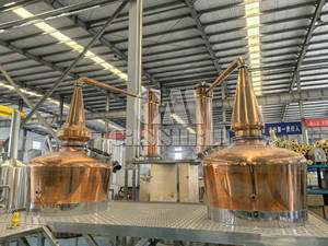 Bakır damıtma kolonu ekipmanları komple alkoller distile fermentasyon ekipmanları brendi viski rom - Product Image 2