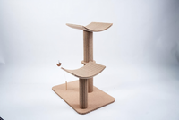 Arbre à chat USMILEPET, structure écologique, respectueuse des animaux, en chêne naturel, structure d'escalade pour chat, forme et couleur personnalisées pour chat d'intérieur