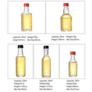 Hot Sale 50 Ml Glass <strong>Mini</strong> Liquor <strong>Bottles</strong> With Caps Custom Glass Alcohol <strong>Bottles</strong> Reusable Empty Spirit <strong>Mini</strong> <strong>Wine</strong> <strong>Bottles</strong> - Product Image 6