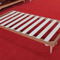 Cadre de lit de luxe Queen/King en bois personnalisable, avec sommier à lattes, support de plateforme, facile à assembler, durable, écologique et de taille adaptable