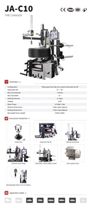 Machine à changer les pneus entièrement automatique de qualité supérieure, alimentation 220V, pour la réparation des pneus de véhicules, JA-C10, machine à changer les pneus entièrement automatique - Product Image 2