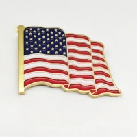 Fabrication de tous les drapeaux nationaux broche époxy dôme émail doux drapeau de pays épinglette personnalisée bon marché drapeau national épingle en émail
