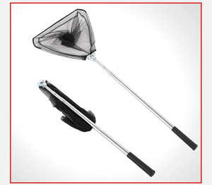 Épuisette pliante en acier inoxydable, Épuisette à leurre, Canne télescopique, Sac de rangement pour filet de pêche, Épuisette pliante télescopique - Product Image 2