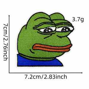 Nuevo parche termoadhesivo bordado con diseño de calavera de estilo humor negro 'It's Fine Never Better Bite Me Goose' para decoración de ropa y mochilas - Product Image 6