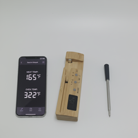 Termometer Daging Digital Plastik dengan Layar Digital, Probe Stainless Steel, Rentang -5~110, Bertenaga Baterai untuk Penggunaan Dapur