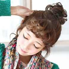 Mini Laxed Gopchang Perruque-up Tête Domestique Merde Cheveux Auto Perruque-Accessoires De Coiffure - Product Image 1