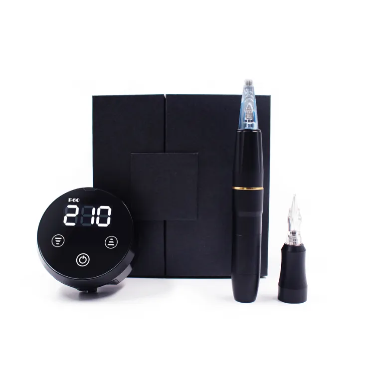 Microb lading Natural Ink PMU Lippen Drops hipping Maquina Gun Batterie Rotary Wireless Kit Wasserdichte Maschine Augenbrauen Tattoo Pen