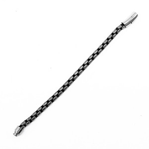 yunnique Stylish Motorcycle <b>Chain</b> Bracelet 6.0mm Retro Black <b>Titanium</b> Steel Unisex Jewelry Gift - Product Image 2