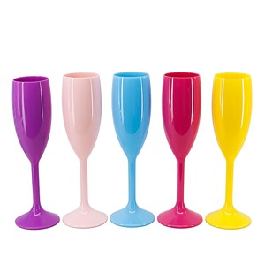 Lunettes <span class=keywords><strong>à</strong></span> <span class=keywords><strong>Champagne</strong></span> rose 6oz, verres de Cocktail en plastique, bon marché, 180ml, livraison gratuite - Product Image 3