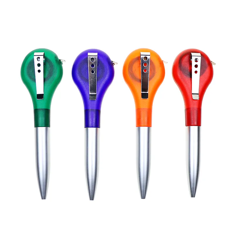 BECOL बहुक्रिया रचनात्मक गेंद बिंदु कलम कस्टम विज्ञापन कलम नवीनता प्लास्टिक बॉल पेन के साथ कार्यालय के लिए टेप उपाय