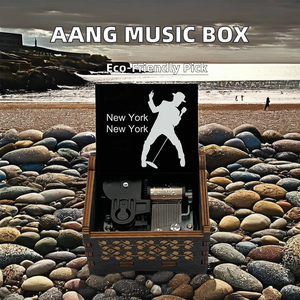 Boîte à musique en bois faite à la main inspiré thème musical Avatar's for Love Aang pour filles femmes filles pour cadeau d'anniversaire d'anniversaire - Product Image 2