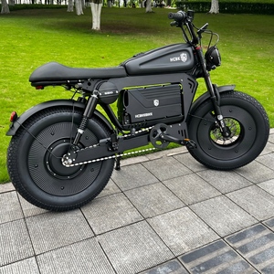 Bicicleta eléctrica HCBK-SS10 negra de 1500W para EE. UU., 50AH/60AH, alcance de 160 km, resistente al agua, con NFC antirrobo, de alta gama, 60V. - Product Image 2