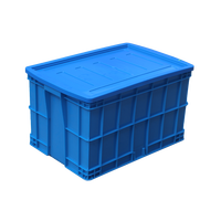Caisse de manutention logistique empilable robuste et populaire 575-350, boîte de rangement standard en plastique