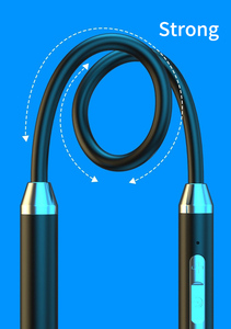 Headset Nirkabel Olahraga yang Dipasang di Leher dengan Baterai Besar, Headset Ponsel yang Dipasang di Leher dengan Daya Hisap Magnetik Binaural, Earphone Termurah - Product Image 3