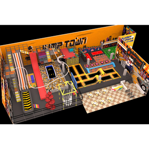 Set de Juegos Infantiles con Pared de Escalada y Trampolín para Parques de Aventura, Parques de Diversiones y Centros Comerciales - Product Image 2