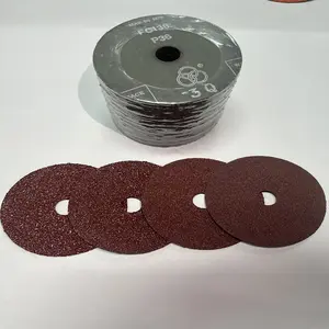 Wholesale 5 Inch Red Abrasive Tools Aluminum Oxide Sanding Disc For Metal Polish