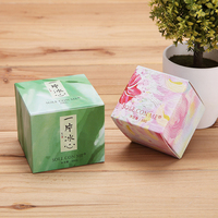 Boîte de papier couché pliable recyclable personnalisée avec logo imprimé