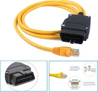 Enet OBD2 OBDii RJ45 Cable Ethernet a OBD F-Series G-Series Bimmercode Bootmod3 Ista Enet Cable