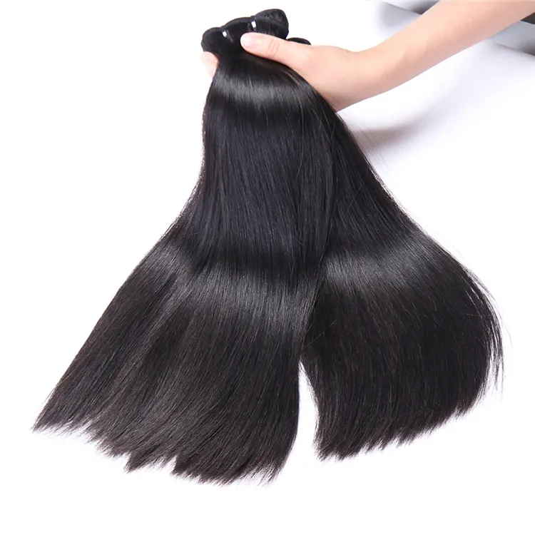 Extensiones de cabello humano liso con doble hueso, cabello virgen con cutícula sin procesar vietnamita