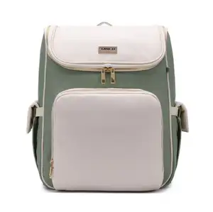 Sac à langer de luxe imperméable en PU, sac à dos à langer en PU, nouvelle arrivée, sac à dos à langer pour bébé en cuir PU personnalisé pour femme - Product Image 1