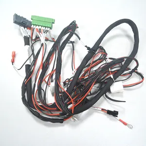 Arnés de cables personalizado con conector hembra SM2.5 y terminal de anillo