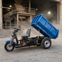 Camion à benne basculante électrique compact pour voies étroites, système de basculement hydraulique pour la construction de tunnels