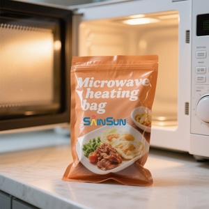 Bolsas de Embalaje de Alimentos Personalizadas para Microondas, Aptas para Uso Alimentario, Resistentes a Altas Temperaturas, para Cocción al Vapor, con Base para Cocinar - Product Image 2
