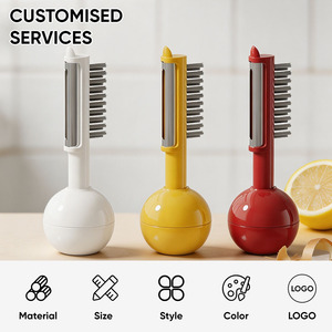 Upstanding Vegetable Peeler with Brush, 3-in-1 Non-Slip Fruit Peeler with Eye Remover for Commercial <b>Kitchen</b> <b>Gadgets</b> - Product Image 2