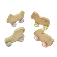 아기 실리콘 Teether 장난감 동물 모양 자동차 감각 장난감 Bpa 무료 비 독성 식품 학년 어린이 실리콘 나무 젖니 장난감