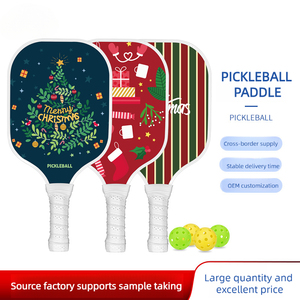 Venta al por mayor de fábrica: Pala de pickleball de fibra de vidrio con diseño de panal para niños, regalo de Navidad - Duradera para entrenamiento y entretenimiento - Product Image 2