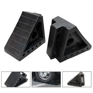 Cales de roue robustes en caoutchouc massif pour camions, camping-cars et remorques, avec poignée, vente en gros - Product Image 6