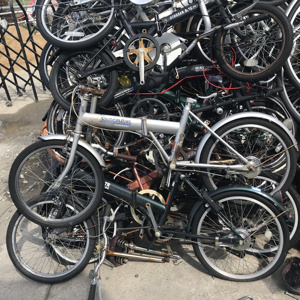 Used Made in Japan Folding <b>Mountain</b> Bike BMX Kids Steel Fork Aluminum Rim Single Speed 26" Wheel - Product Image 6