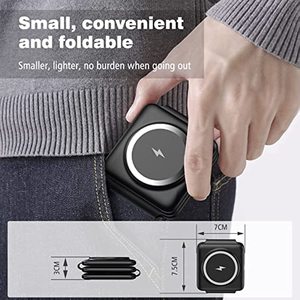 Cargador inalámbrico magnético para <span class=keywords><strong>iPhone</strong></span> 3 en 1 Estación de carga plegable Pad <span class=keywords><strong>Dock</strong></span> Stand para <span class=keywords><strong>Apple</strong></span> <span class=keywords><strong>Watch</strong></span> Airpod - Product Image 3