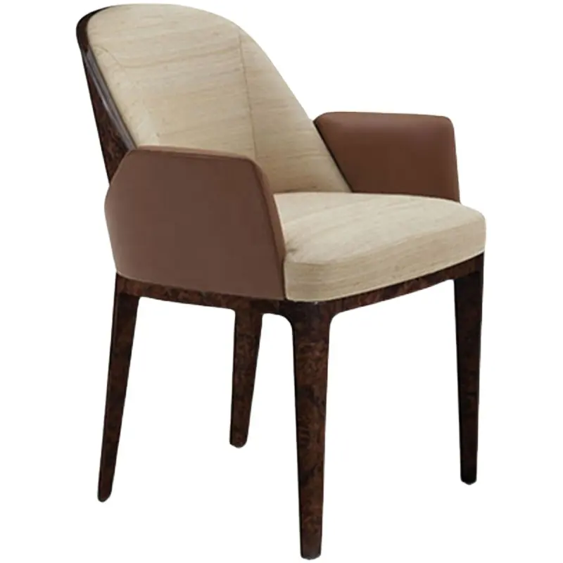 Fabric Dining Chairs Cadeira De Jantar Solid Wood Sillon Assembled Dining Room Furniture Italian Style modern dining chair